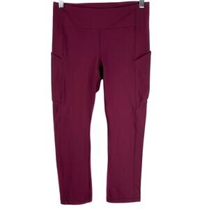 Lululemon Speed Up Crop Leggings 6 Ruby Wine W6AL7S
